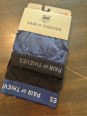 Pair of Thieves Men’s 3-Pack Boxer Briefs  — Blue & Black